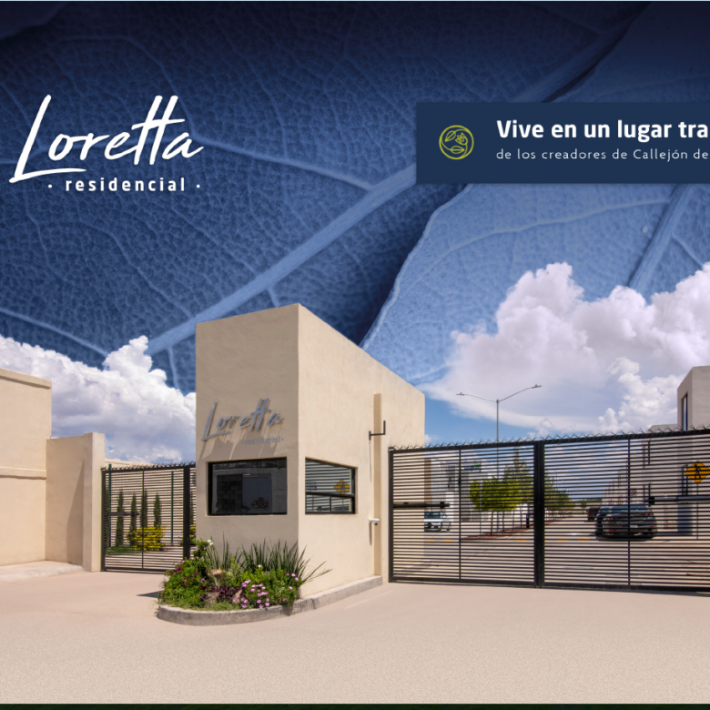 Casa en venta en Loretta Residencial, Soledad, SLP - Fachada con cochera para 2 autos.