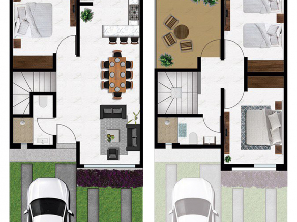 Casa modelo Terrace en venta en Fracc. Rinconada La Viña, Pozos, San Luis Potosí