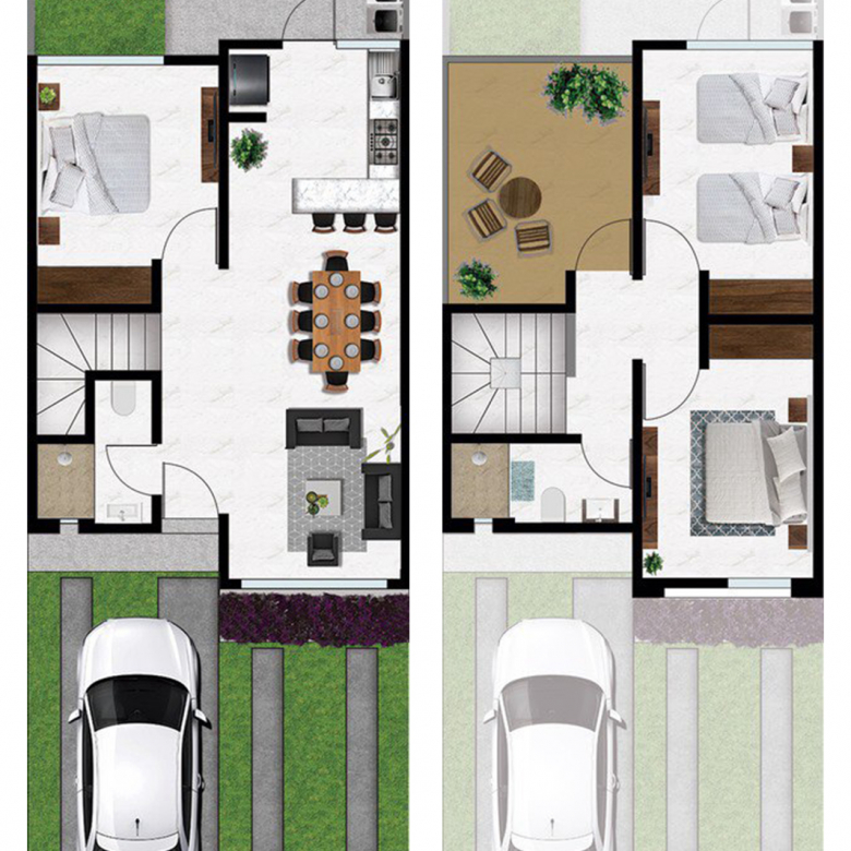 Casa modelo Terrace en venta en Fracc. Rinconada La Viña, Pozos, San Luis Potosí