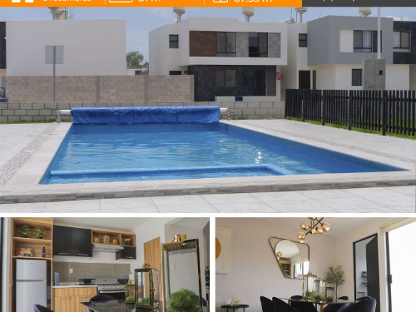 Fachada de casa dúplex en Residencia Solé, Soledad de Graciano Sánchez, SLP