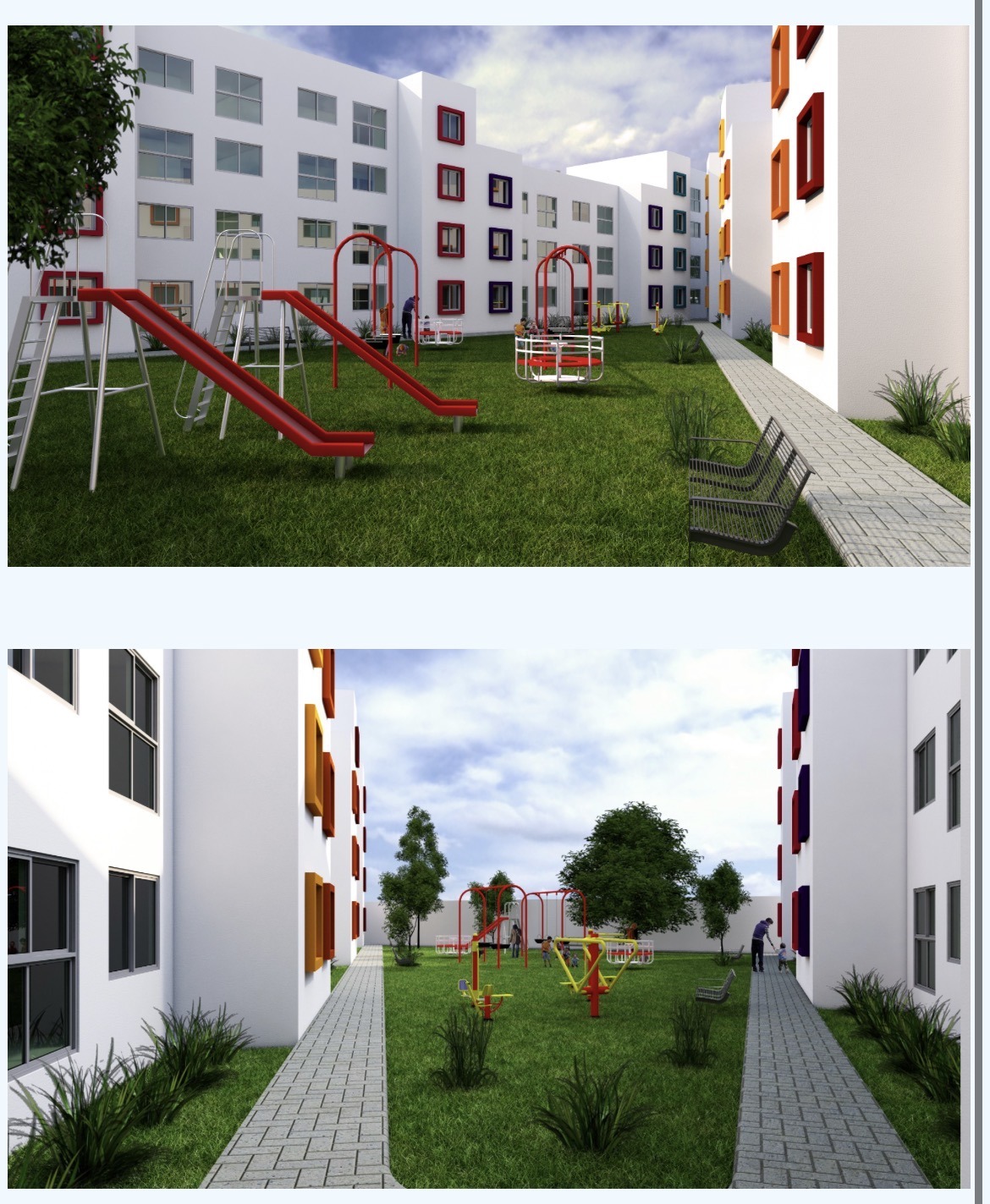 Departamento en Villa de Pozos, San Luis Potosí - Fachada principal.