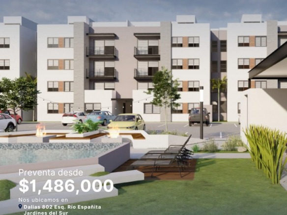 Departamentos en Jardines del Sur, San Luis Potosí - Fachada principal.