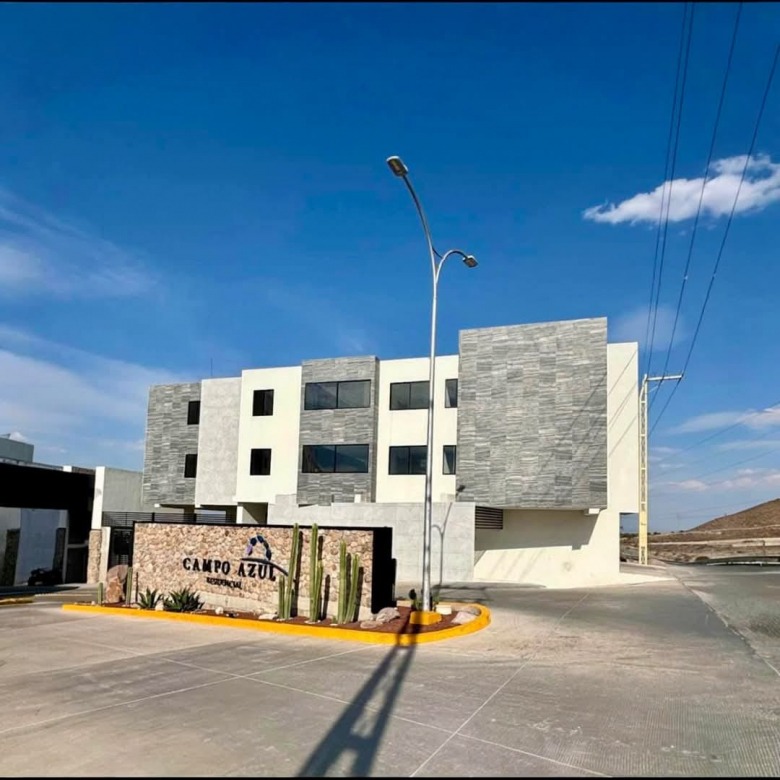 Departamento en venta en Campo Azul, San Luis Potosí - Fachada principal.