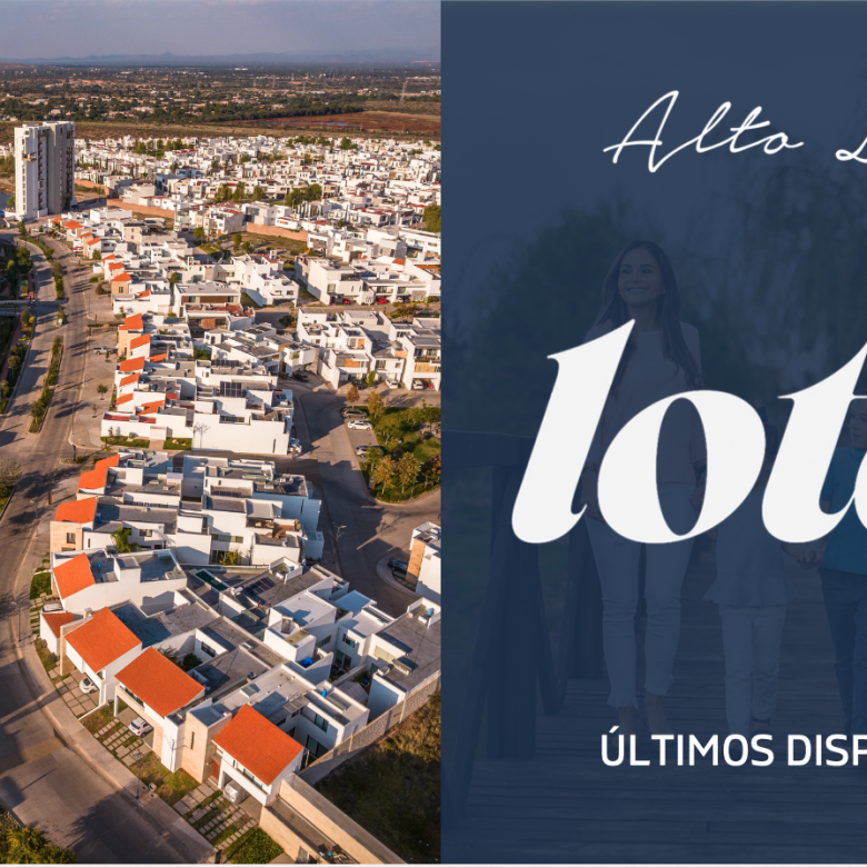 Terreno residencial en venta en Alto Lago, San Luis Potosí, con vista panorámica al lago y desnivel aprovechable.