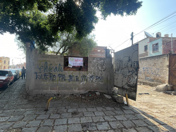 Terreno comercial en renta en calle Eulalio Degollado, Centro de San Luis Potosí, SLP - Vista de ubicación estratégica.