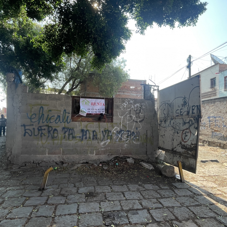 Terreno comercial en renta en calle Eulalio Degollado, Centro de San Luis Potosí, SLP - Vista de ubicación estratégica.