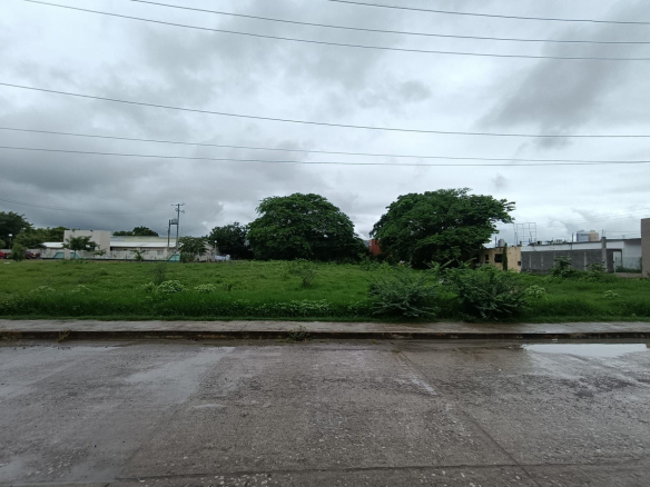 Terreno comercial en renta en Colonia Terraplen, Tanquián de Escobedo, SLP - Vista del acceso principal y extensión de la superficie.