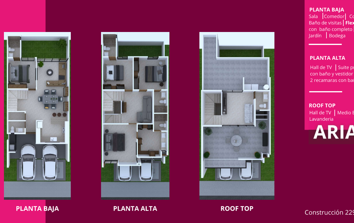 CASA MODELO ARIA en VENTA en VILLA MAGNA, SAN LUIS POTOSÍ — Av. Villa Magna, SLP.