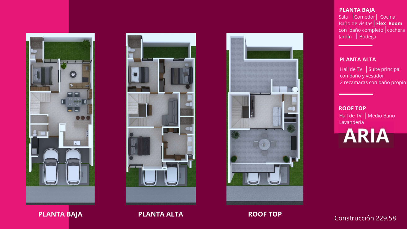 plano-casa-modelo-aria-venta-villa-magna-san-luis-potosi CASA MODELO ARIA en VENTA en VILLA MAGNA, SAN LUIS POTOSÍ — Av. Villa Magna, SLP.