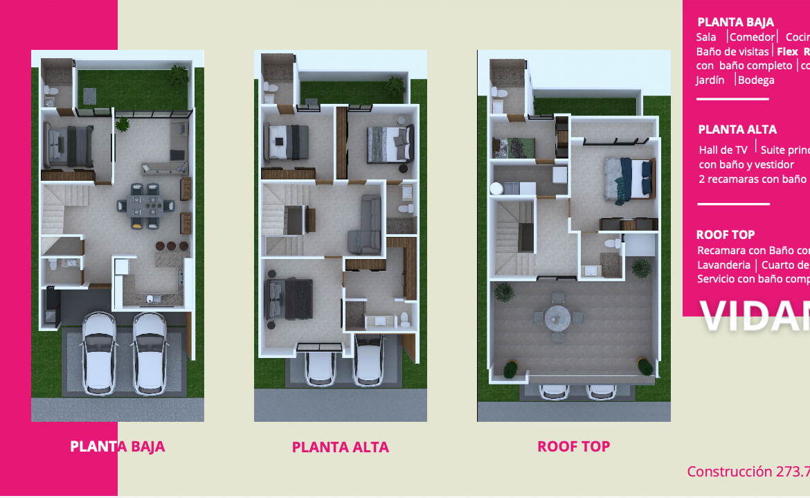 CASA MODELO VIDAN en VENTA en VILLA MAGNA, SAN LUIS POTOSÍ — KALLIO PRIVADA PREMIUM, SLP.