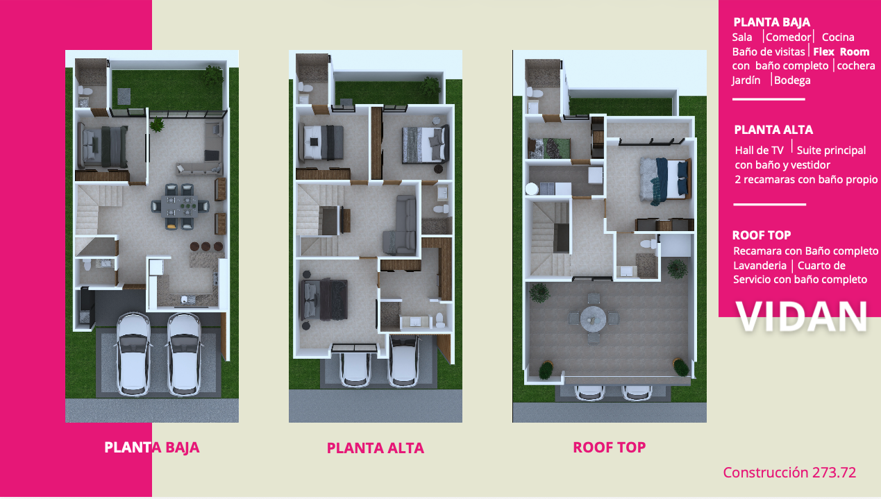 plano-casa-modelo-vidan-kallio-privada-villa-magna-san-luis-potosi CASA MODELO VIDAN en VENTA en VILLA MAGNA, SAN LUIS POTOSÍ — KALLIO PRIVADA PREMIUM, SLP.